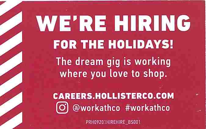 hollisterco jobs