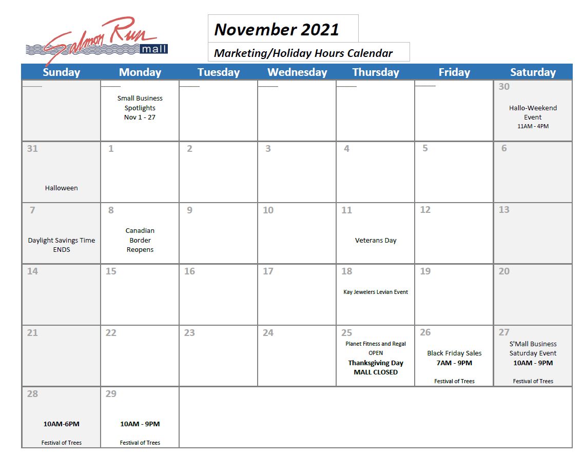 Nov Calendar