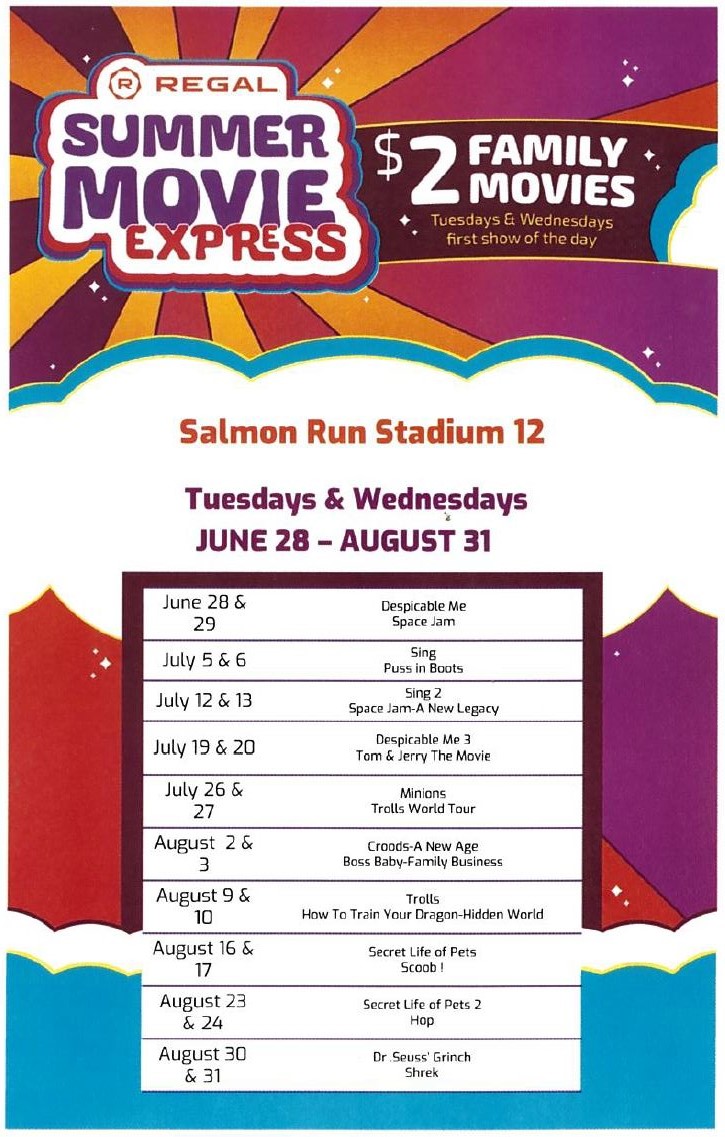 2 Movie Express Schedule