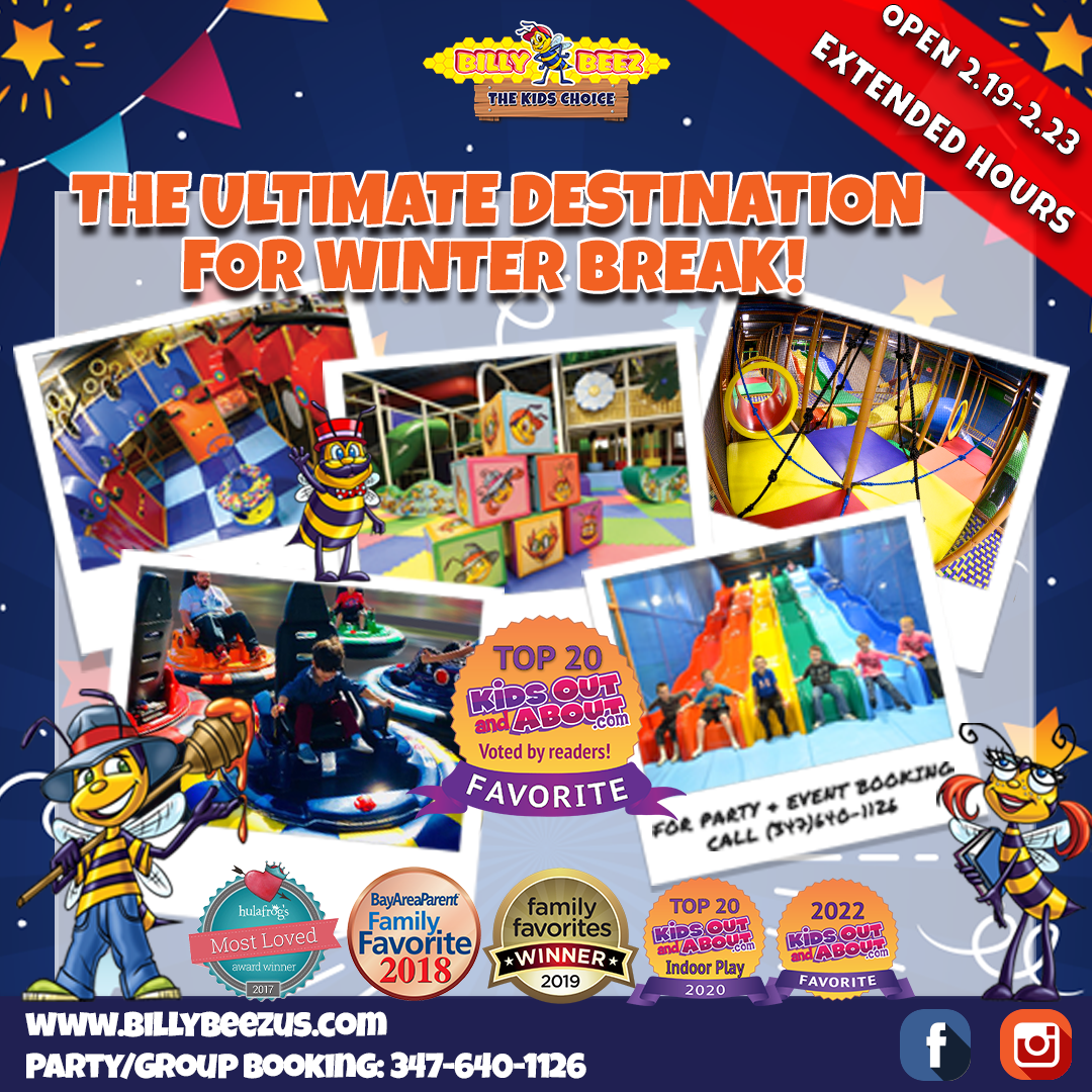 Billy Beez Extended Hours for Winter Break 2024 Salmon Run Mall