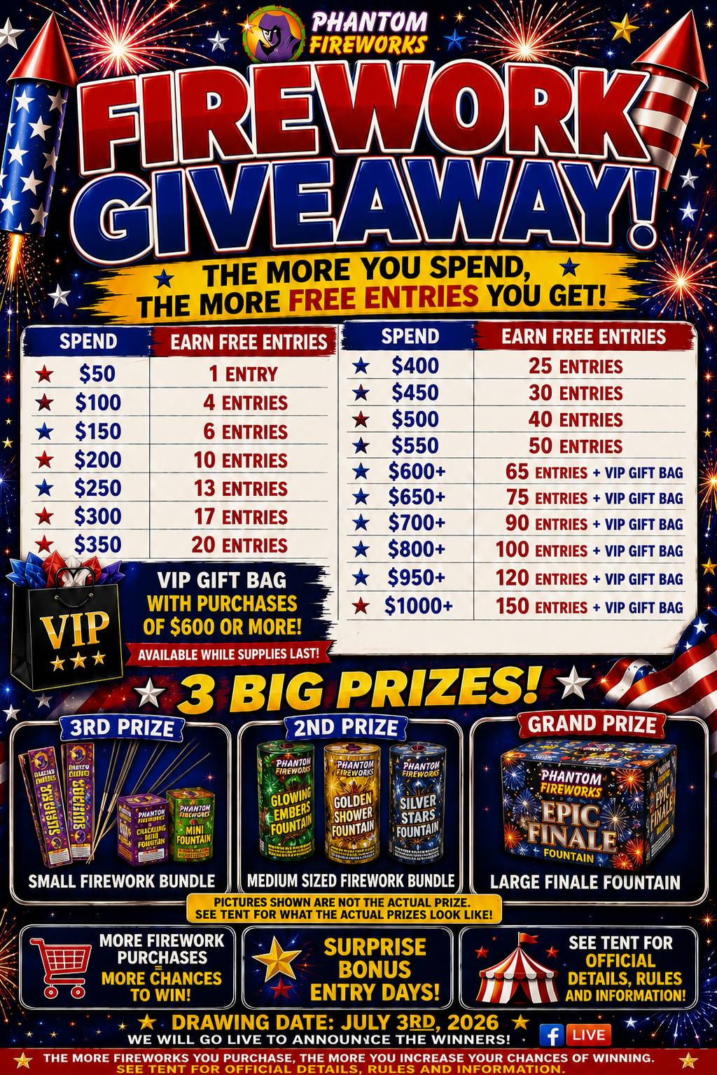 Fireworks Giveaway
