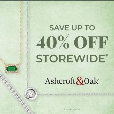Ashcroft 40% off thru June 25
